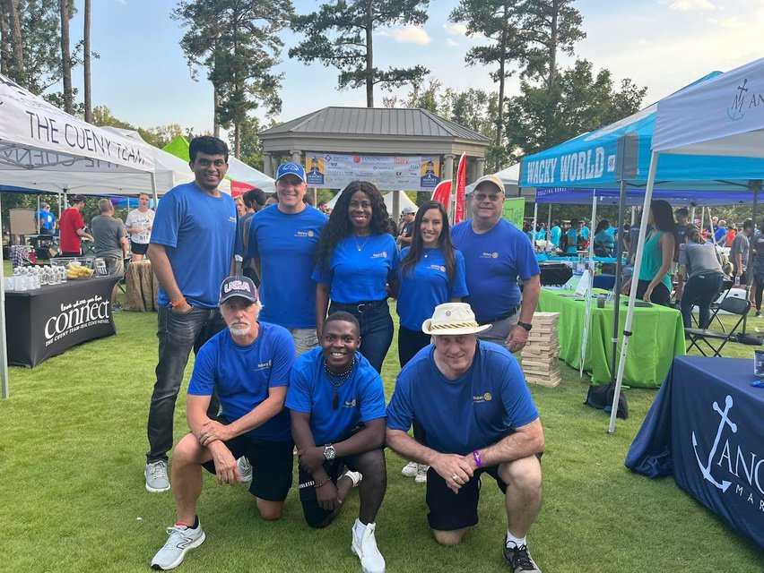 Danson Levitan with Rotary community
